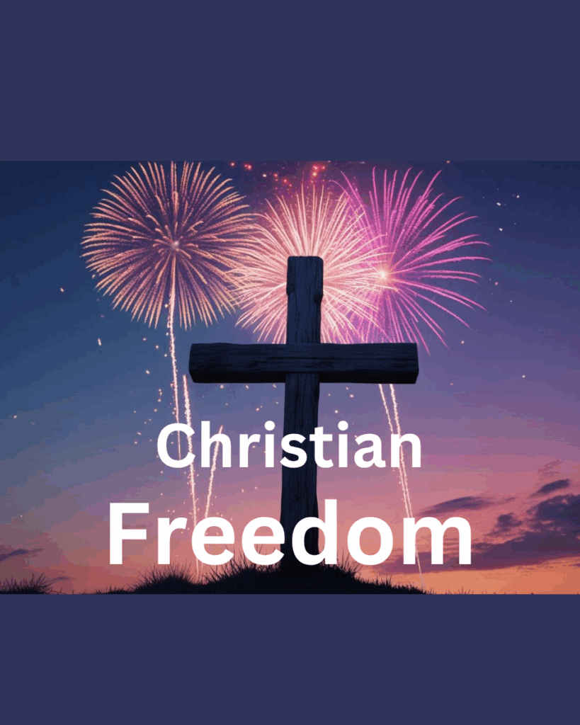 cross with fireworks