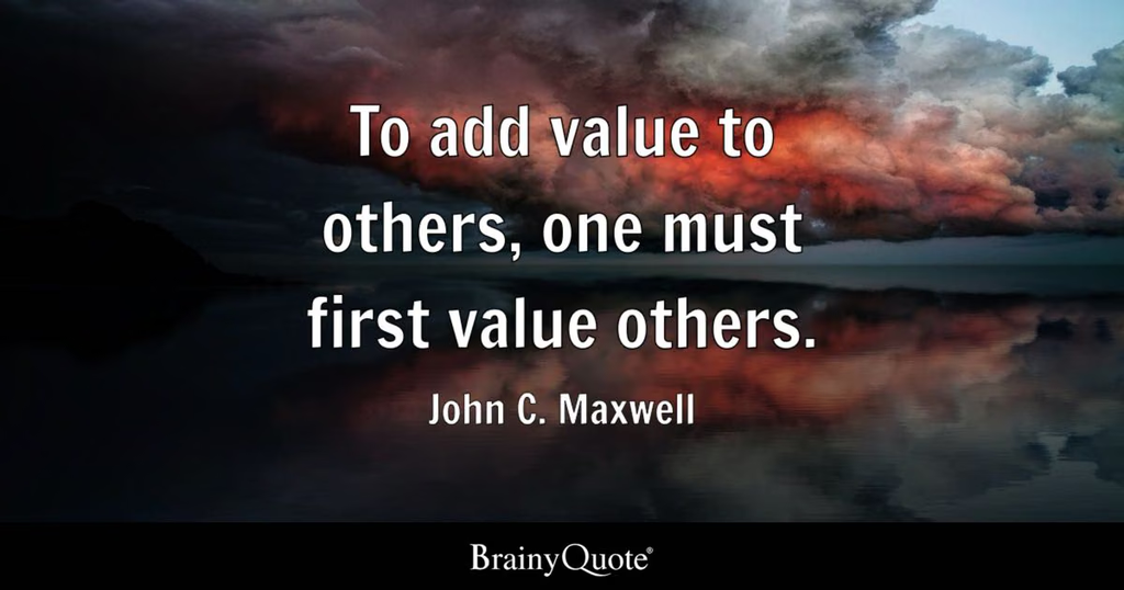 add value to others
