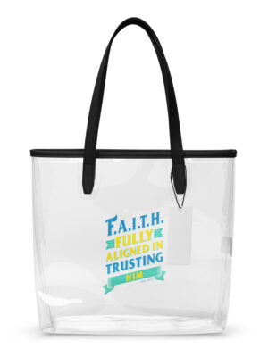 Clear tote bag