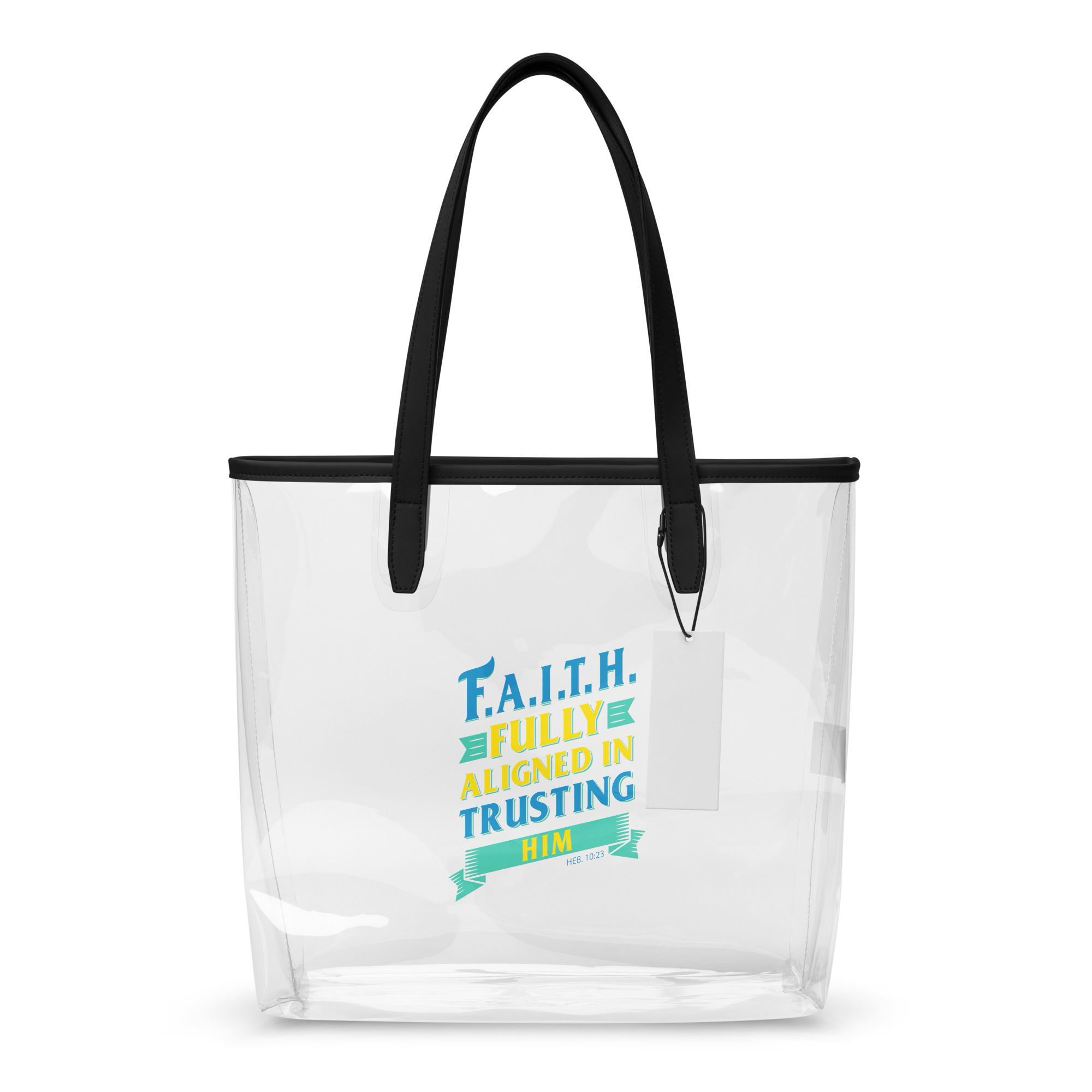 Clear tote bag