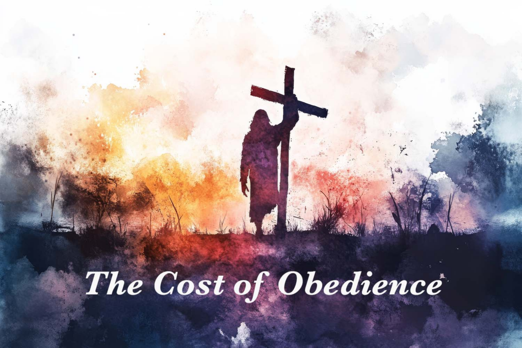 Jesus already paid the price, giving us the cost of obedience