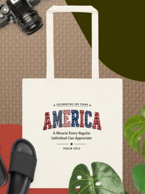 America 250 Cotton color tote bag