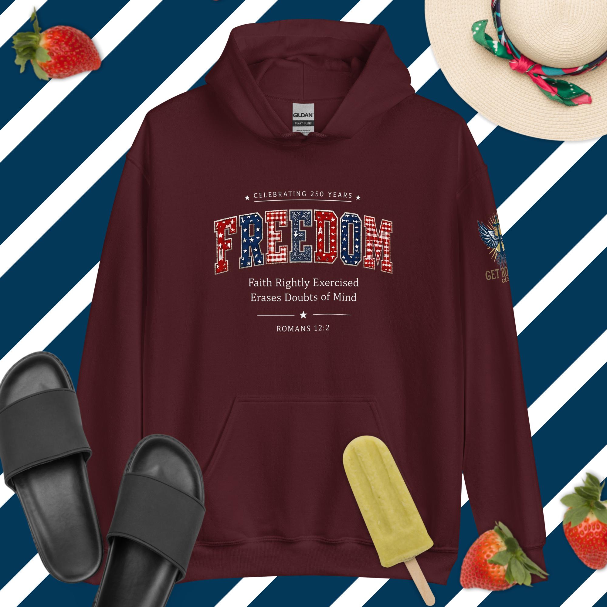 FREEDOM — America 250 Unisex Hoodie - Image 2