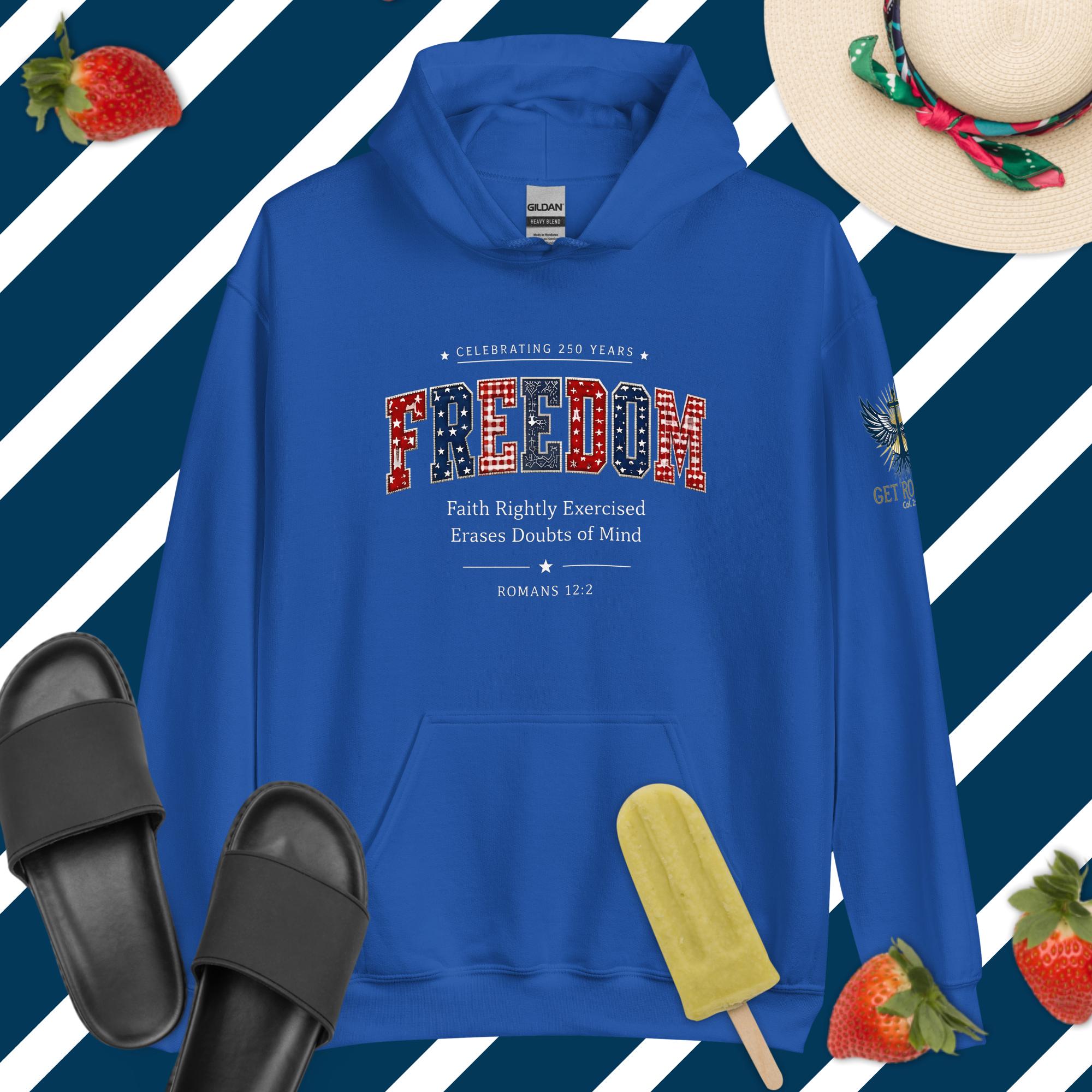 FREEDOM — America 250 Unisex Hoodie - Image 4