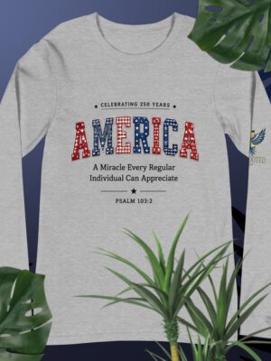 AMERICA — America 250 Unisex Long Sleeve Tee