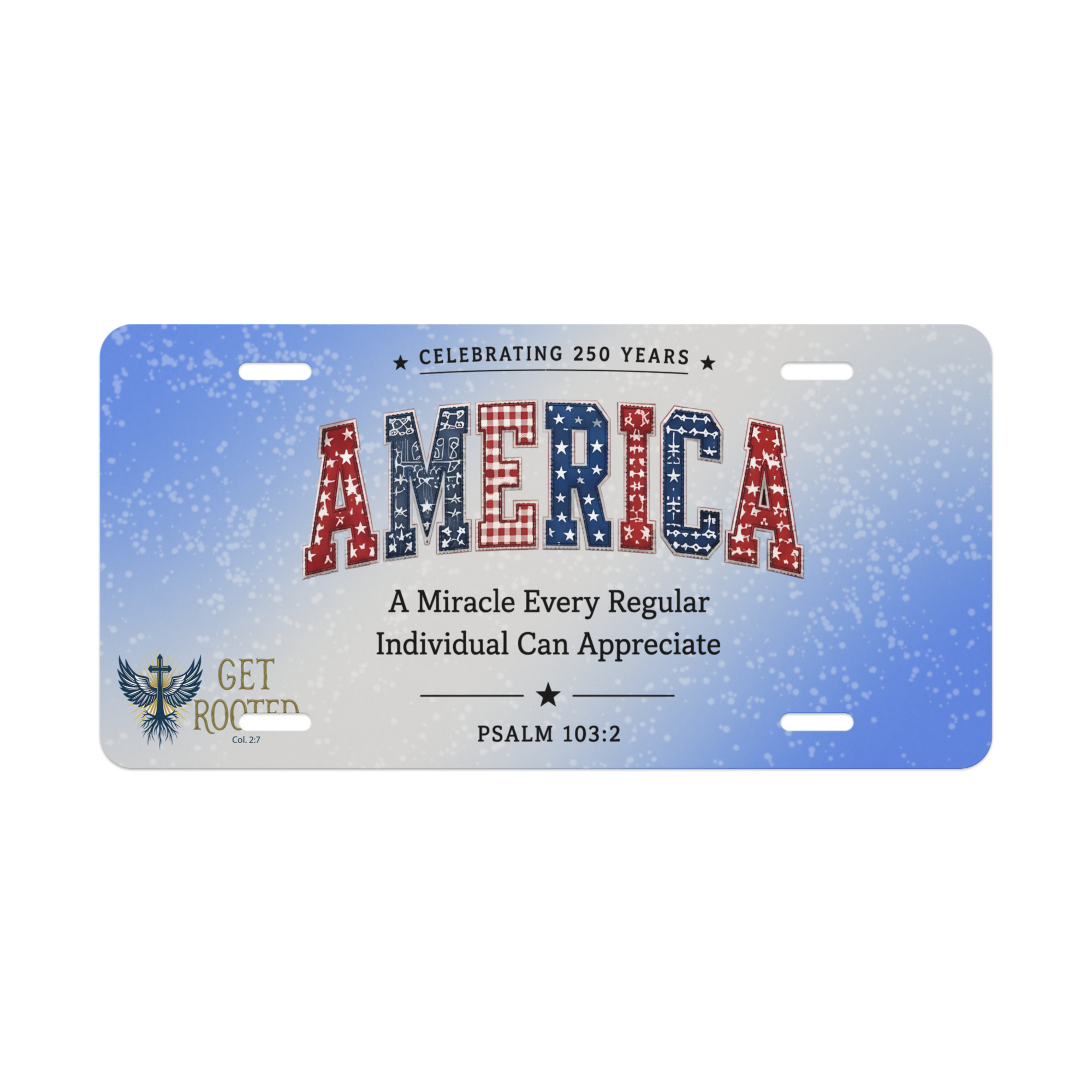 AMERICA — America 250 Vanity license plate - Image 2