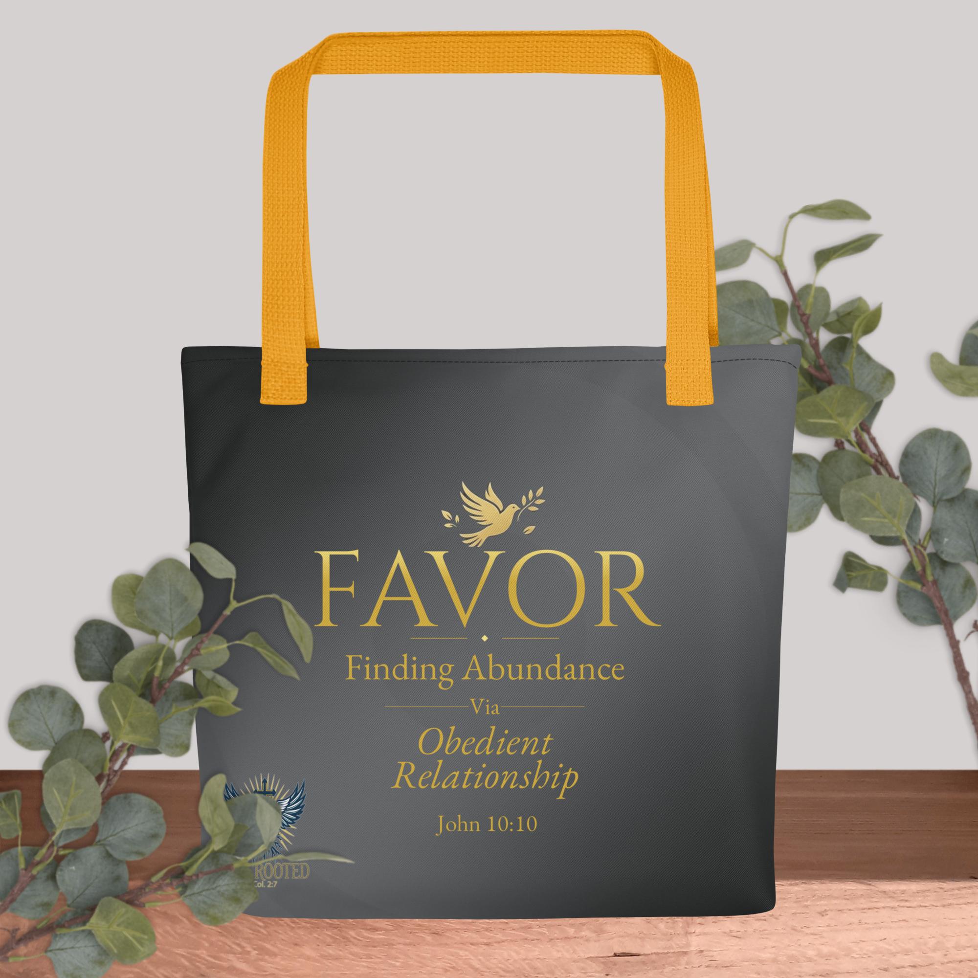 FAVOR Tote bag — Finding Abundance Via Obedient Relationship