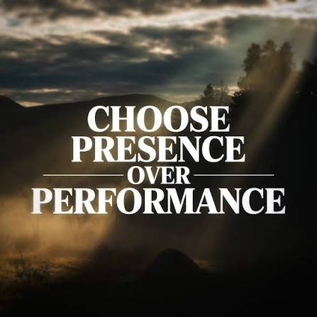 Stewarding relationships requires choosing presence over performance