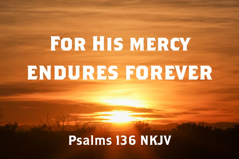 His mercy never runs dry